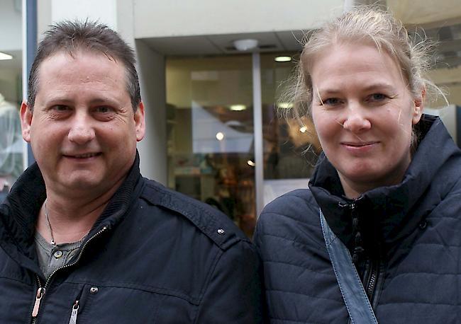 Randolf Karlen (49) und Cassy Erhard (43) beide aus Visp.