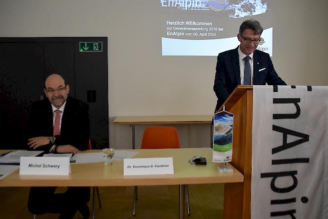 Michel Schwery, CEO und Delegierter des Verwaltungsrates, und VR-Präsident Dr. Dominique Candrian 