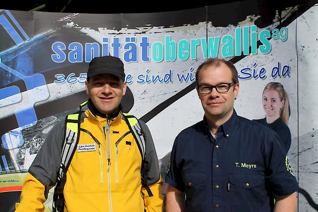Wendelin Zuber (links) und Tobias Meyre, Koordinatoren des Anlasses.