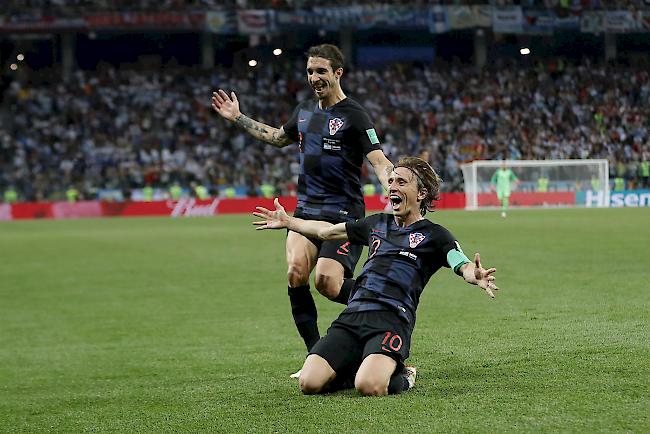 Luka Modric schoss Kroatiens 2:0.