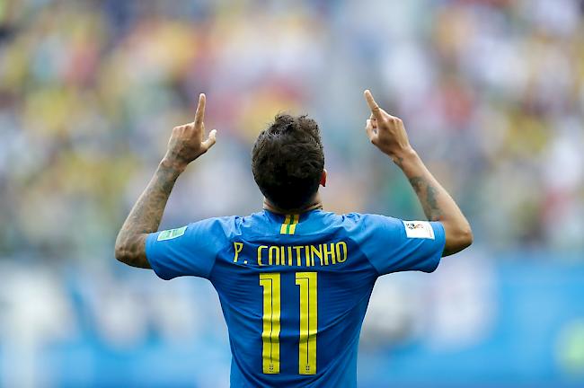 Philippe Coutinho verhinderte für die "Seleção" in der Nachspielzeit mit dem 1:0 die drohende Schmach.