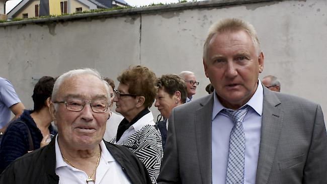 Simon Andres (92) und Roland Studer (64) aus Glis.