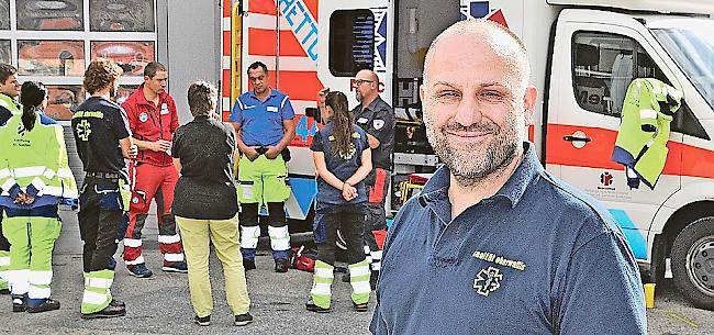 Instruktor Michael Schuster war verantwortlich für die Organisation der Emergency Studi Tage (EMStage) der Sanität Oberwallis in Visp.