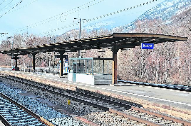 Der Bahnhof in Raron wird voraussichtlich 2024 behindertengerecht umgebaut.