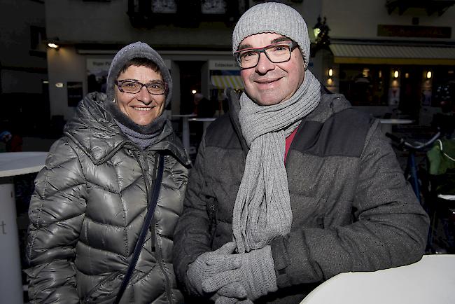Astrid Meyer (60), Niedergampel, und Manfred Steiner (56), Visp.
