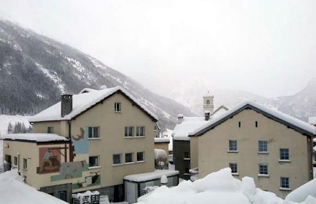 Blick auf Simplon-Dorf am Samstagmorgen.