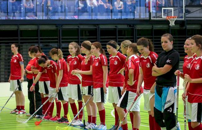 Ungeschlagene Leaderinnen: Die Damen des UHC Lions Visp.