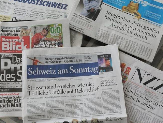 Eine Auswahl der Sonntagszeitungen (Archivbild)