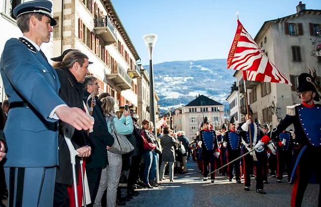 Die Jubiläumsfeierlichkeiten der Kantonspolizei Wallis