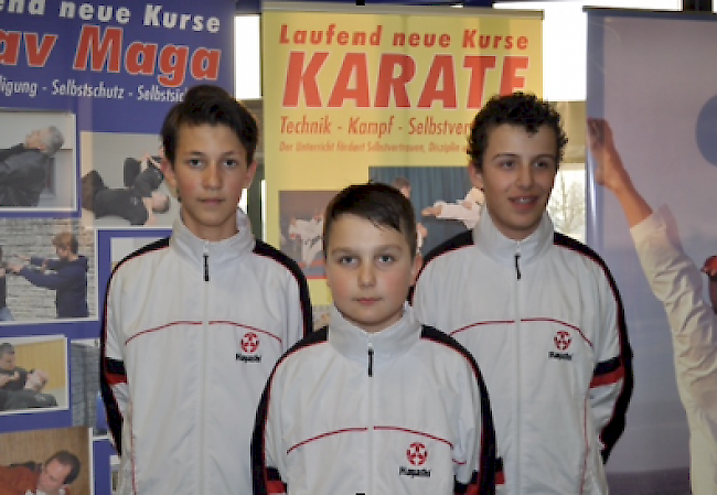 Tomokai Oberwallis: Daniel Hrgovcic, Mateo Krizmanic und Danny Erpen (v.l).