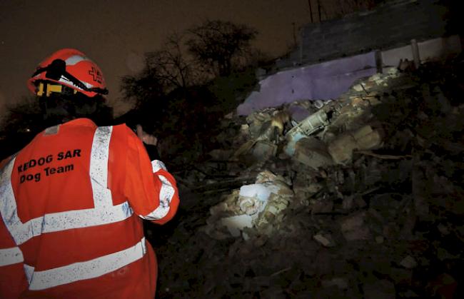 In Ankara wurde auf einem Trümmerfeld für den Ernstfall geübt.