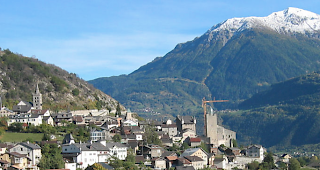 Blick auf Leuk-Stadt.