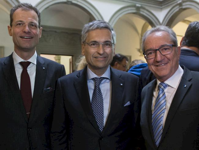 Die Wiedergewählten: Wyss (l), Graf (m) und Küng
