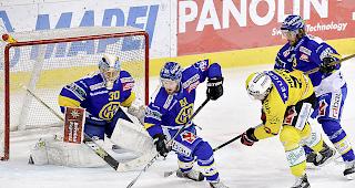 Gute Leistungen. Fabian Heldner (l.) kommt in den Playoffs regelm&auml;ssig zum Einsatz.