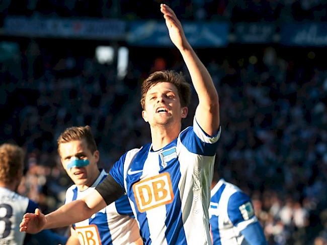 Premiere: Valentin Stocker bejubelt sein erstes Bundesliga-Tor