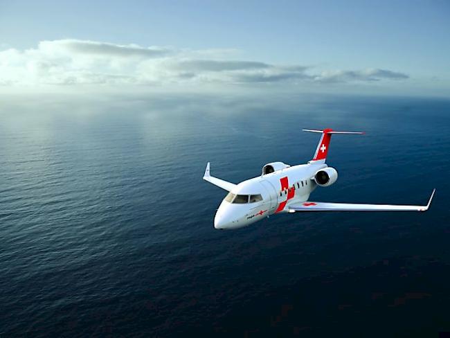 So sieht der neue Rega-Ambulanzjet Challenger 650 aus