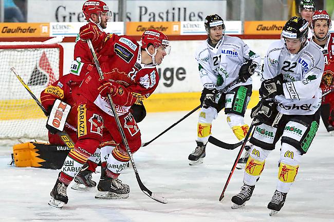 Yannick-Lennart Albrecht (links) und Langnau steigen in die NLA auf.