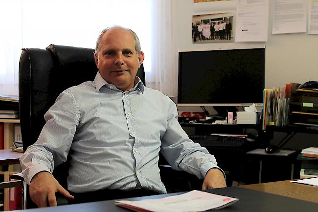 Abwechslungsreiches Amt. Der Visper Gemeinderichter Christophe Müller ist seit drei Jahren im Amt.