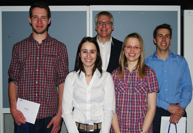 Josua Stoffel, Alexandra Lengen, Markus Aeschbach (SRP Ingenieur AG), Sarah Hilfiker und Ludovic Galofaro.