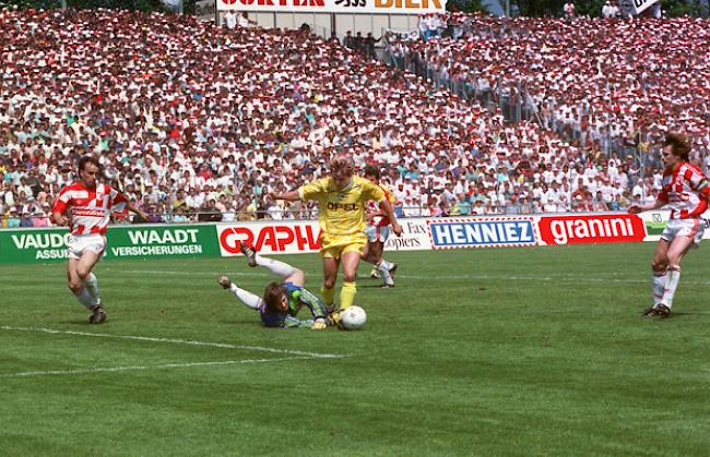 YB zum zweiten im Jahr 1991: Sitten - Young Boys 3:2.