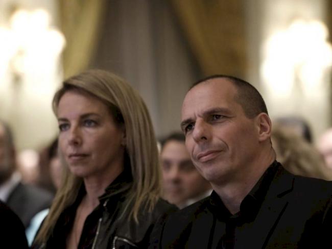 Varoufakis mit seiner Ehefrau Danae Stratou (Archiv)
