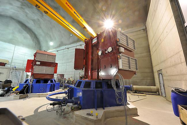 Die Kavernenzentrale des Kraftwerks Jungbach bei St. Niklaus. 