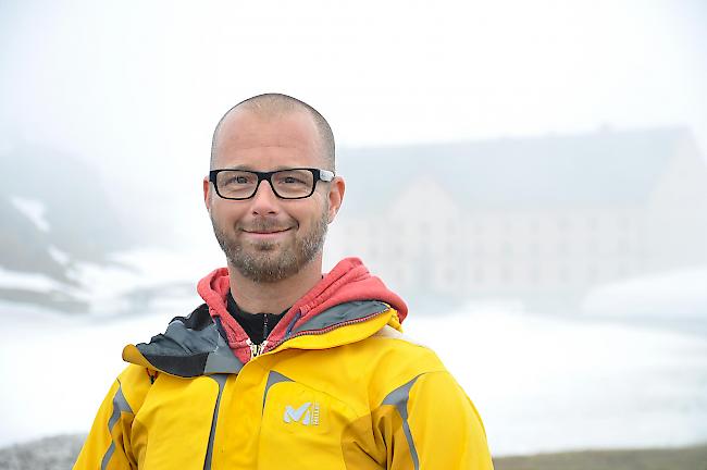 Organisator Martin Bärenfaller, Präsident des Moto-Clubs Simplon.