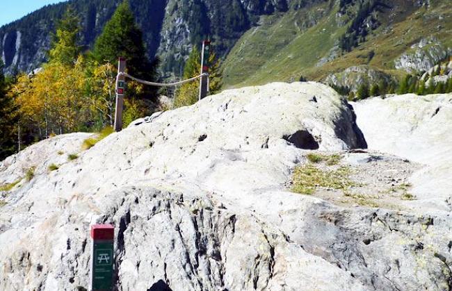 Der Rastplatz beim Grünsee auf der Riederalp ist vom Schutzgebiet ausgenommen. Daneben gibt es jedoch abgesperrte Zonen.