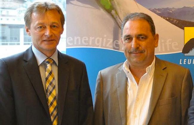 Richard Hug, Tourismusdirektor und Jean-Roland Roten, Präsident Leukerbad Tourismus seit Mai 2014
