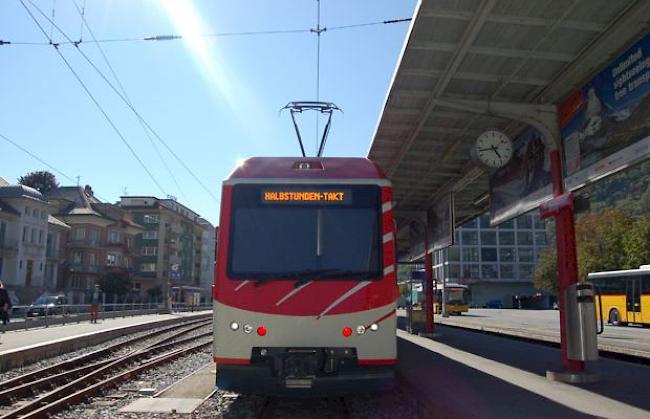 Im Dezember 2014 führt die Matterhorn Gotthard Bahn auf der Strecke Zermatt  Fiesch den Halbstundentakt ein. 