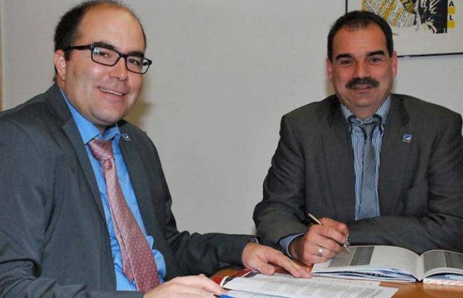 Durchzogene Jahresbilanz: CEO Valentin König (links) und Verwaltungsratspräsident Renato Kronig.