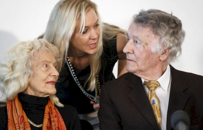 Franz Weber (rechts) mit Tochter Vera und Ehefrau Judith (links)