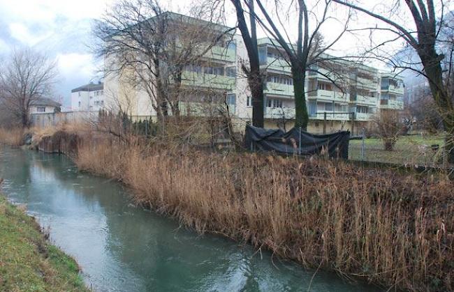 Der Grossgrundkanal führt auch durch das Visper Kleegärtenquartier.