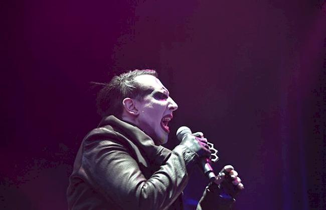 Marilyn Manson am Donnerstagabend in Gampel
