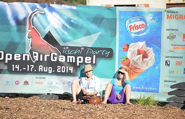 Die Besucher am Open Air Gampel dürfen sich erfahrungsgemäss auf gutes Wetter gefasst machen - so auch am Donnerstag. 