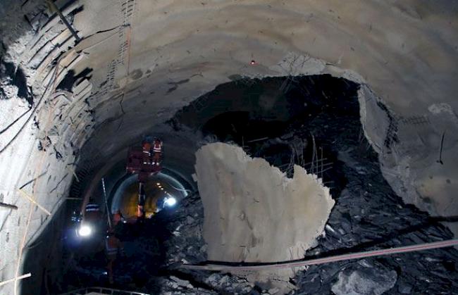 Felssturz im Schallbergtunnel