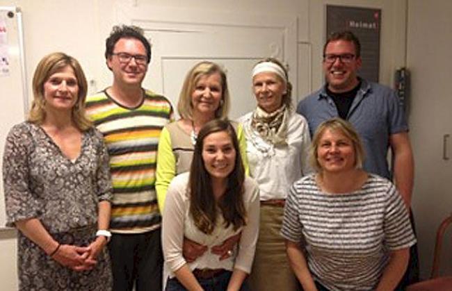 Von links: Corinne Schwery, Michel Furrer, Sylvia Bittel-Ruffener, Svenja Walker (vorne), Moni Inderkummen, Rafaela Burchard (vorne) und Jean-Claude Knubel.