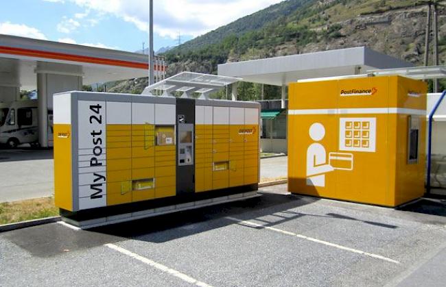 Der My Post 24-Paketautomat beim Jumbo in Eyholz