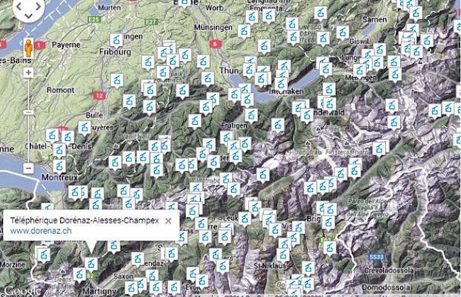 Über die neue Seilbahn-Suche-Map www.seilbahnen.org/karte lässt sich die gewünschte Bahn und deren Angebotsinformation bequem finden.