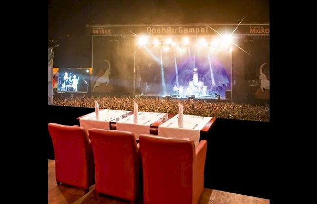 Beste Sicht auf die Hauptbühne mit der neuen Ticketkategorie «Dine & View»