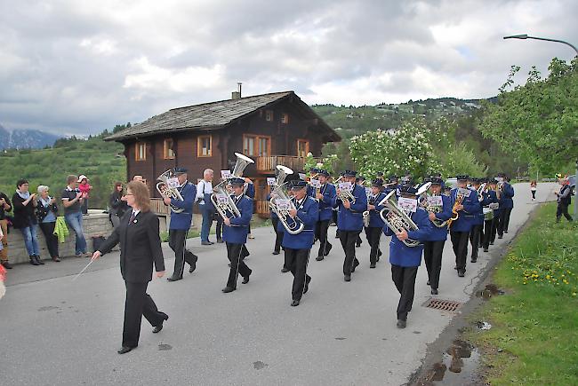 Die Musikgesellschaft «Alpenrose» aus Unterbäch.