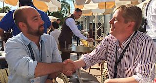 Peter Wagner, Gesch&auml;ftsf&uuml;hrer Zollernalb Film (links), und Michel J. Vandewalle, Inhaber Atlas International Film