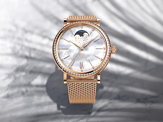Gold und Diamanten: Eine Uhr von IWC Schaffhausen (Archiv)