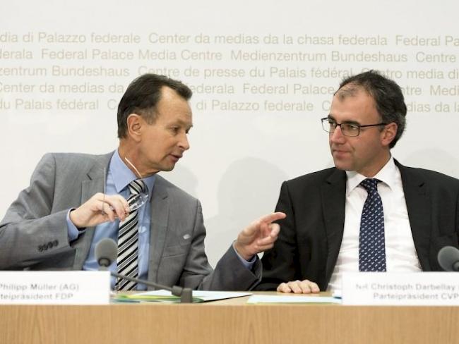 "Erkläre Dich!": Müller (links) und Darbellay (Archiv)