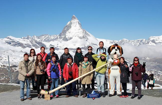 Hier am Mittwoch dieser Woche mit einer chinesischen Touristengruppe.
