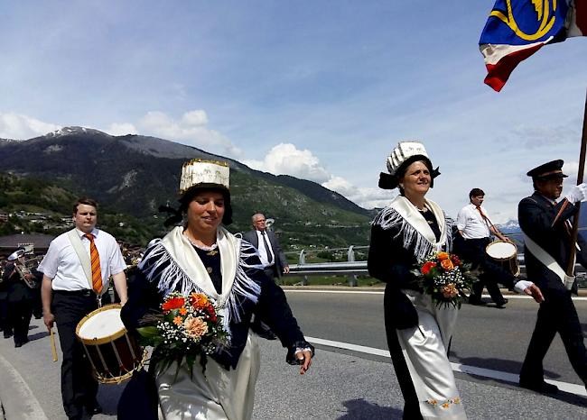 Oberwalliser Musikfest in Varen am Sonntag