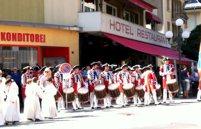 Fronleichnam-Prozession in Visp.