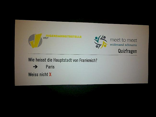 Beim Quiz mussten die Befragten auch Personen finden, von denen sie glaubten, dass sie die Antwort nicht kennen.