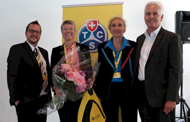 Philipp Matthias Bregy, Vizepräsident; Graziella Walker Salzmann, Fabienne Bernard Präsidentin und Gerhard Wyssen