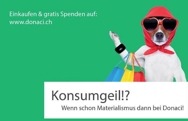 Kostenlos spenden mit Donaci.ch